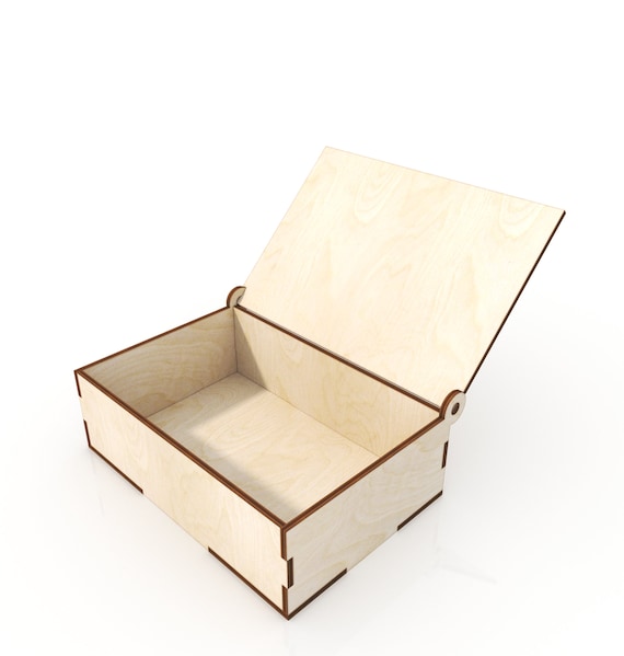 Laser Cutting Box by Size Custom Box Hinged Lid Boxes Etsy