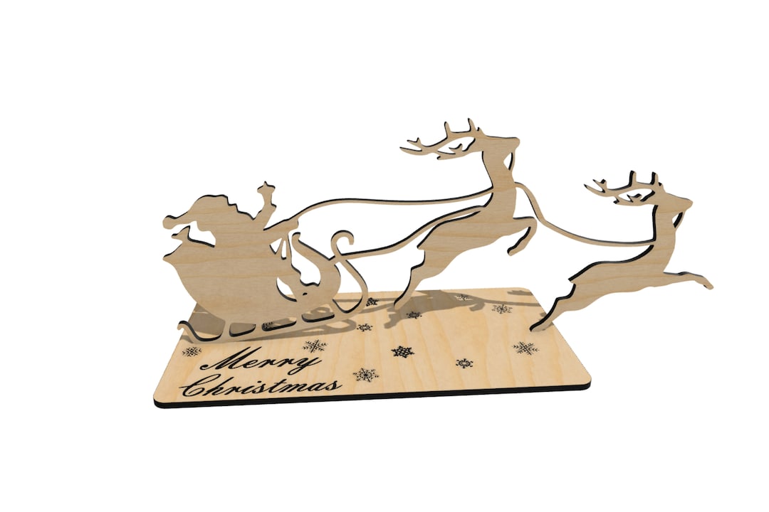 Christmas Card Laser Cut Files, Christmas Tree Gift, Christmas Souvenir