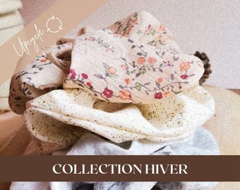 Chouchou collection hiver - upcyclé accessoire pour les cheveux lot de 1 - 5 - 10 prix dégressif - idée cadeau - Auberia creations