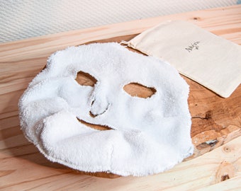 SHEET MASK réutilisable - masque de soin pour le visage - soin DIY - soin visage par Aubéria Créations