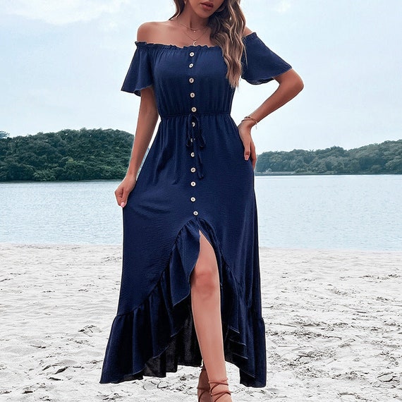 Loose off shoulder dress discount