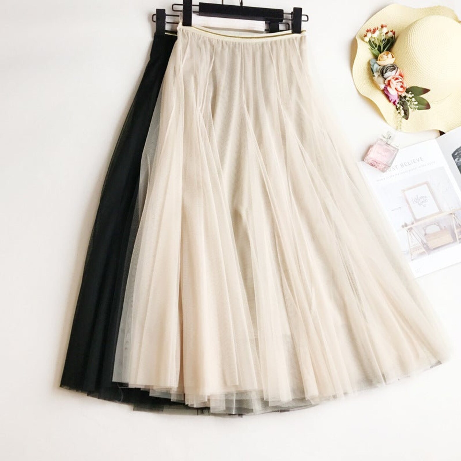 High Waist Midi Skirt - Etsy