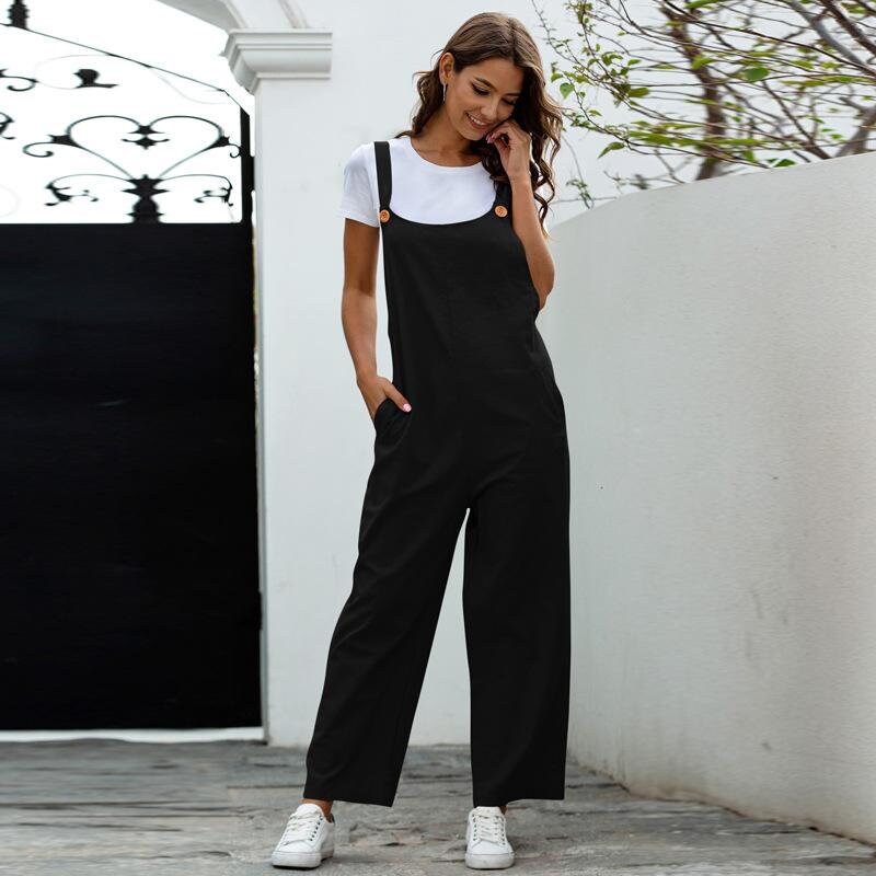 Retro Casual Long Suspender Pants / Overall - Etsy