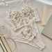 ELEGANT two piece LINGERIE SET / Bridal Lingerie Set / Embroidery Lingerie Set 