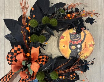 Ghirlanda di Halloween in stile vintage