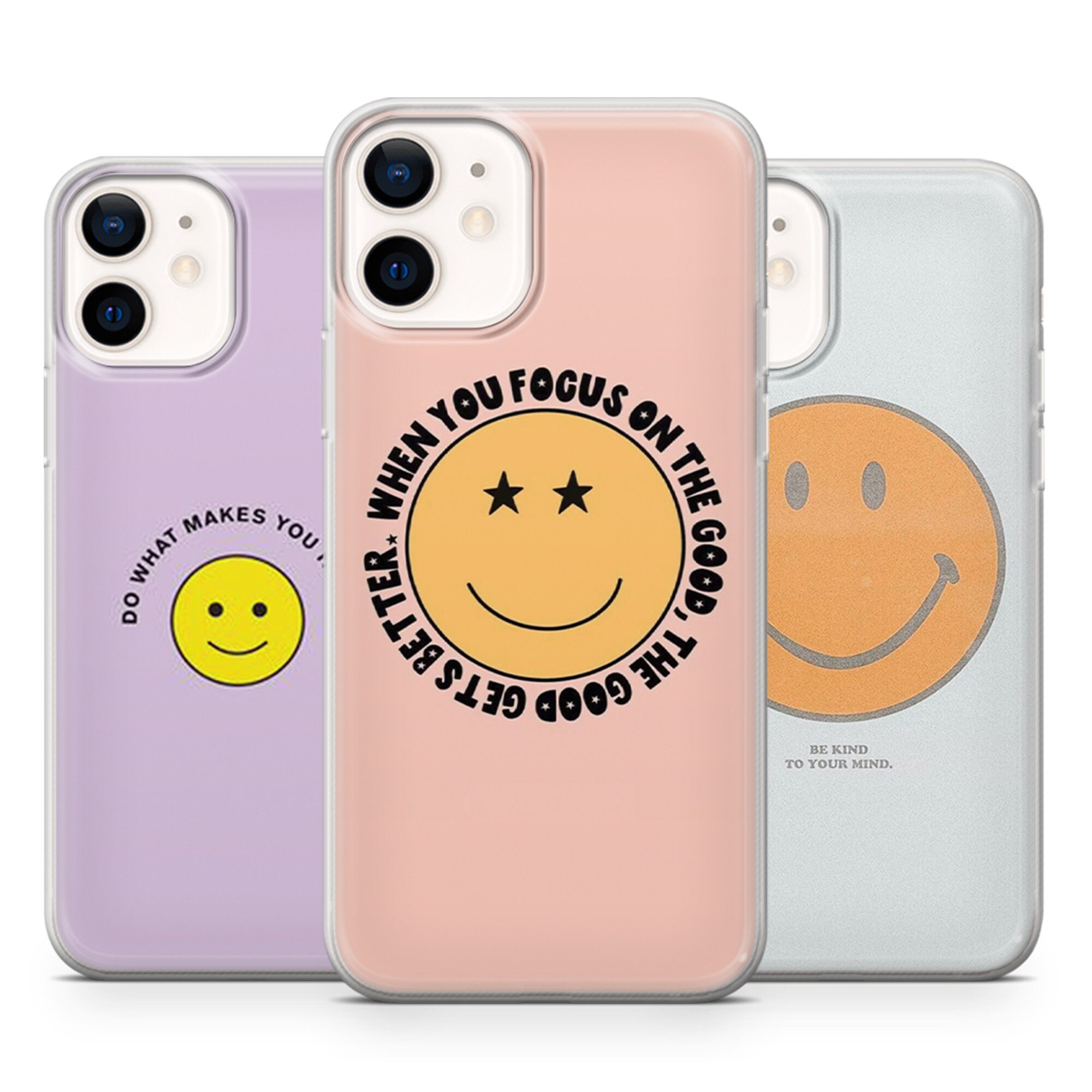 Smiley Face Phone Case emoji Cover für iPhone 12 12Pro 11 Etsy