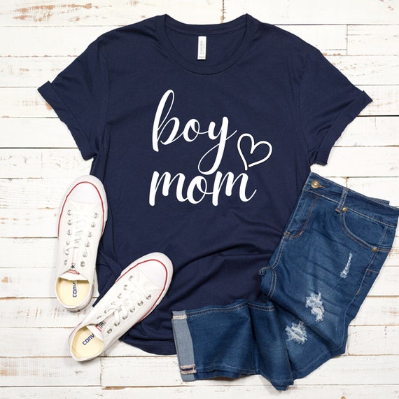 Boy Mom T Shirt Mom of Boys T Shirt Women's T Shirt boy Etsy