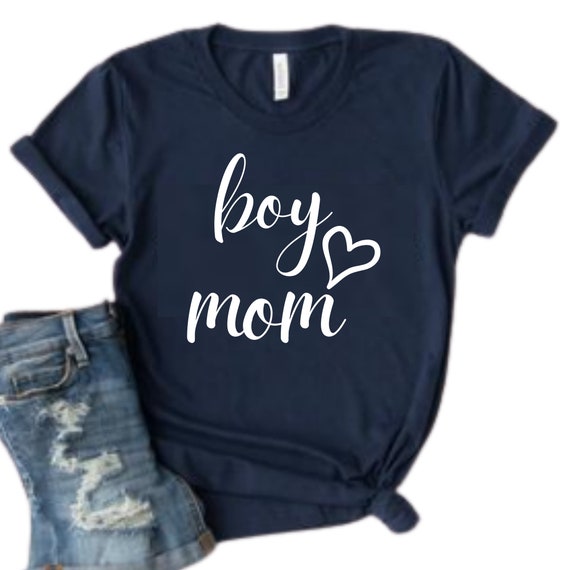 Boy Mom T Shirt Mom of Boys T Shirt Women's T Shirt boy Etsy