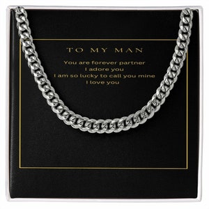 To My Man Chain Gift