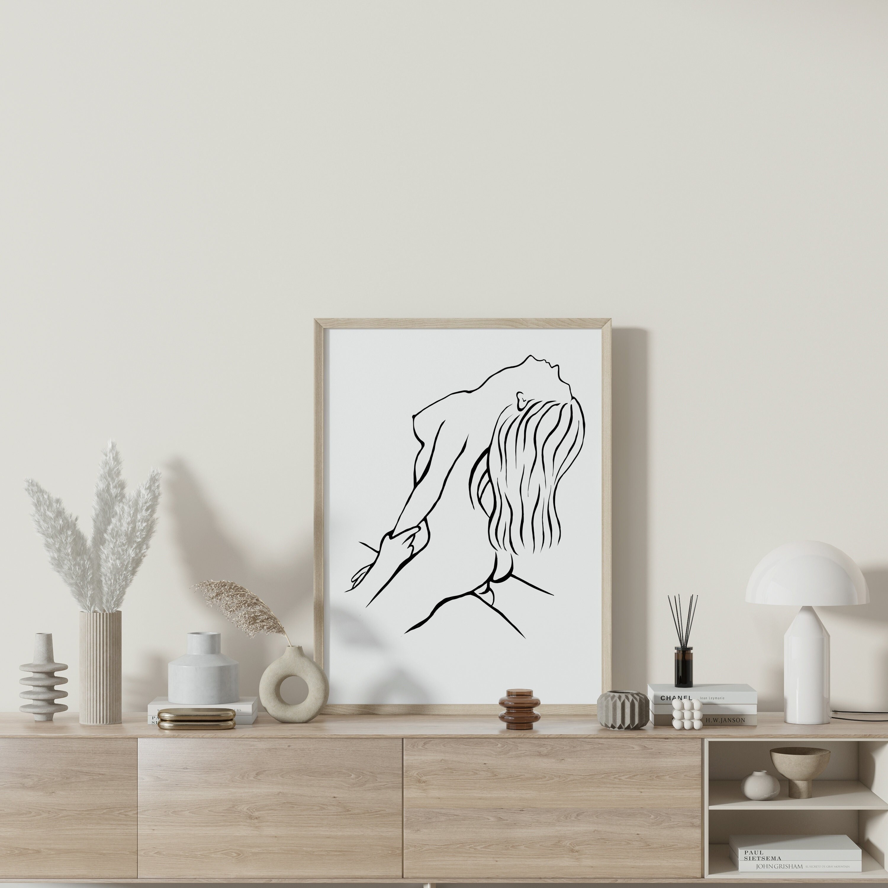 Erotic Nude Art Nude Line Drawing Sensual Minimal Modern Art Couple Erotic Nude Art Nude Line Drawing Sensual Minimal Modern Art Couple
