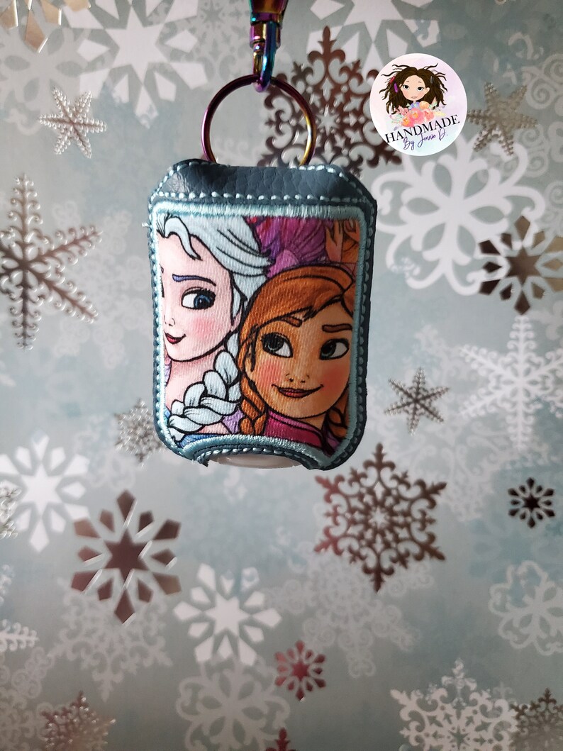 Elsa and Anna Frozen Hand Sanitizer Holder Princess Hand Sanitizer Holder