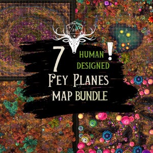 Fey Ebenen Kampf Karten | Fairy Land D & D Digitale Landkarten-Bundle | Menschengestaltet | D&D | Dungeons and Dragons | RPG Karten | NICHT AI | Rolle20