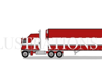 Kenworth K100 from &quot;B.J. and the Bear&quot; | Downloadable Artwork