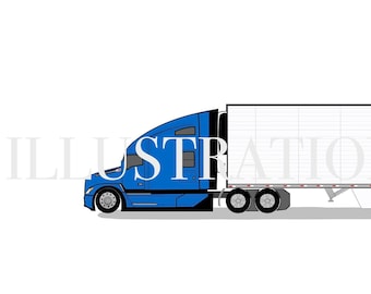 Kenworth T680 Next Gen with Refrigerated Trailer | Downloadable Artwork