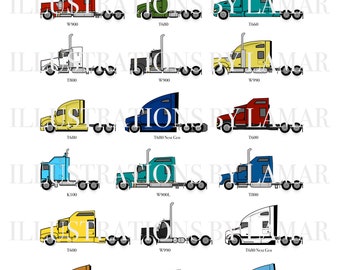Kenworth Trucks Poster | Downloadable Artwork