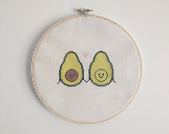 Avocado - Easy Cross Stitch Pattern Small