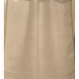 May include: A sheer, off-white curtain panel hanging from metal rings, featuring a light, translucent fabric with soft vertical folds. The text 'Night test' is printed in black in the upper left corner of the image, indicating a light-blocking test.