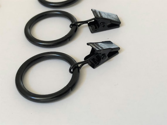 Sourcing Map Anillos De Cortina Con Clips, 20 Anillos De Clip De