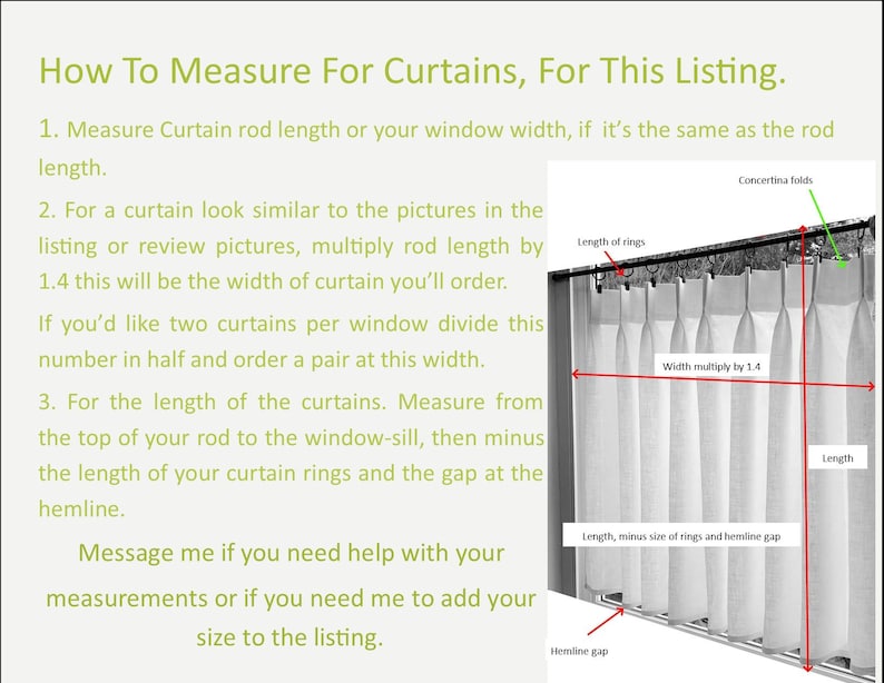 White LINED - Pleated Café Curtains - Made with 100% Linen - A Great Look For A Country kitchen. Price is For One Panel image 9