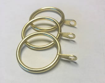 Brass Colored Curtain Rings 1.25” ID- Perfect For Café Curtains