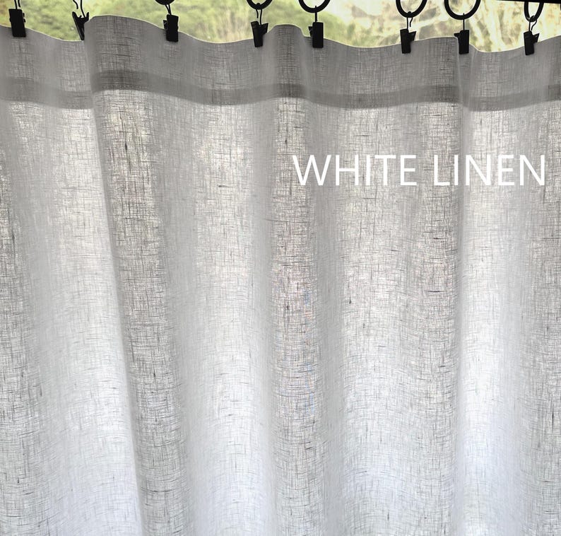 DakinDecor Linen Cafe Curtains - Thumbnail 4