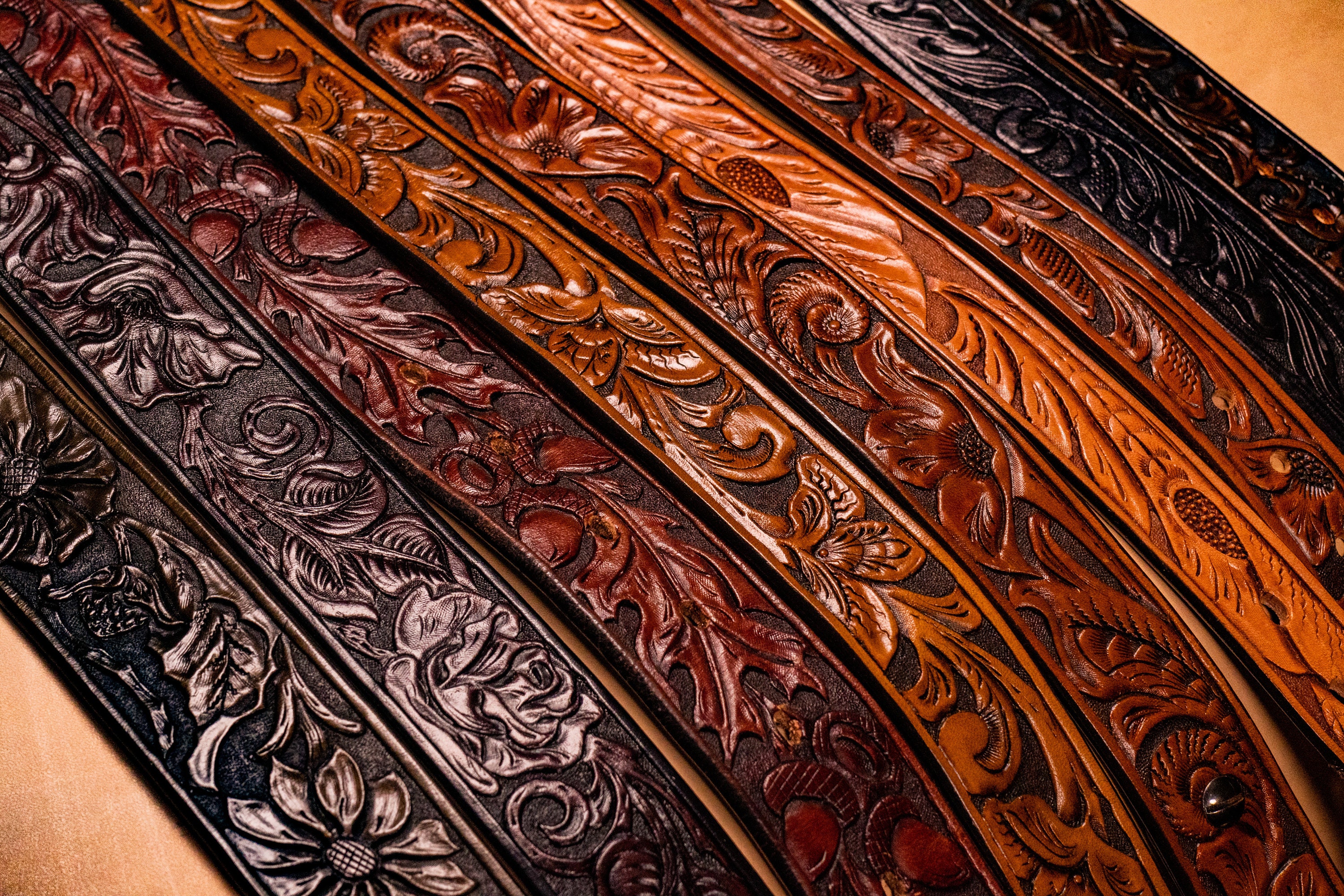 Custom Leather Belt | Beautiful Hand Tooled Leather 