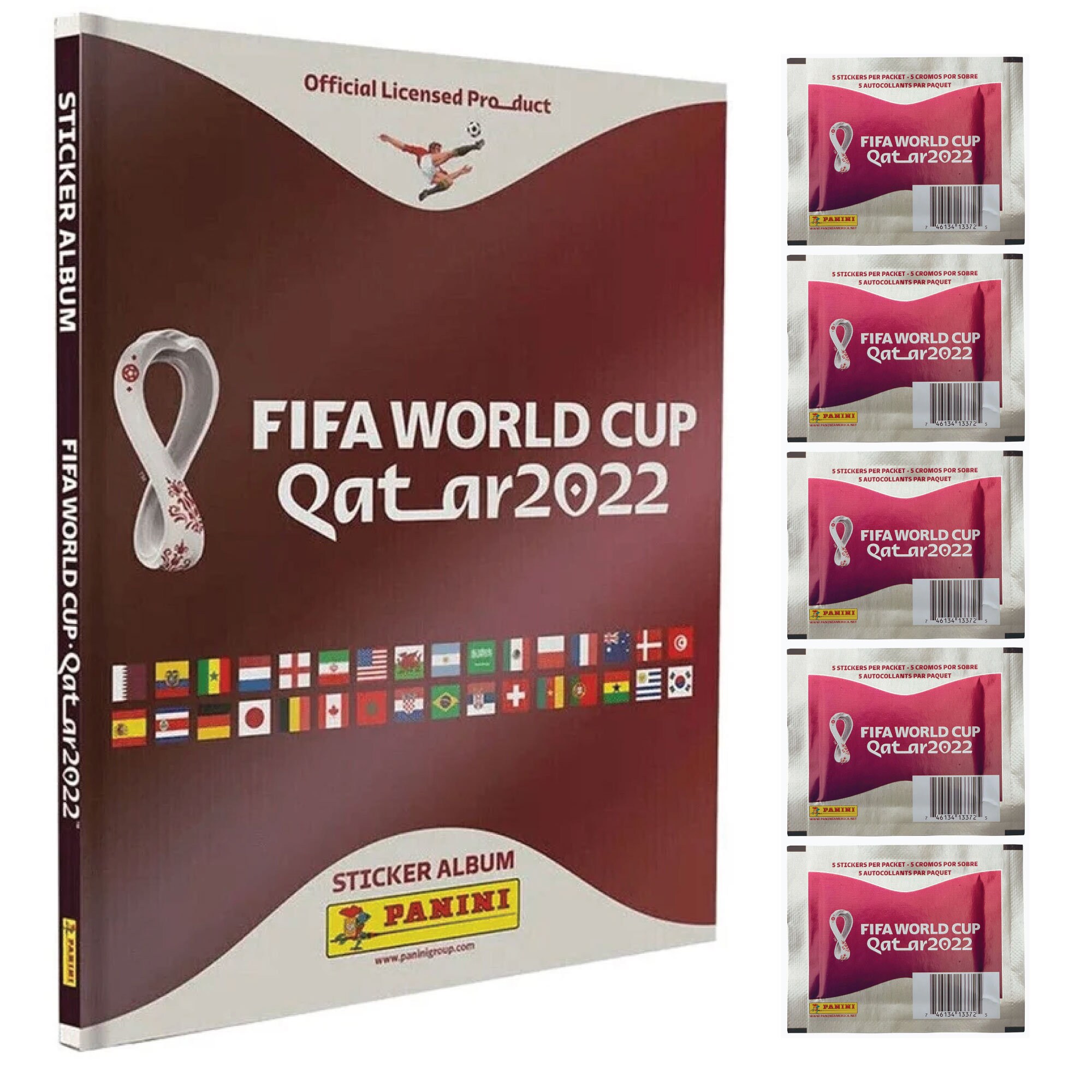 Panini Fifa World Cup 2022 Qatar Hard Cover Album 5 Sticker Etsy Hong