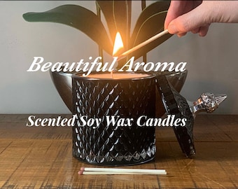 Gran vela perfumada Geo.  ¡Solo por un tiempo limitado! Comprar cualquier vela y obtener un difusor de coche de vidrio gratis