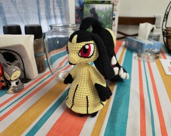 Patrón PDF para el Pokémon Amigurumi de Mawile a crochet