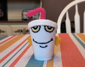 Patrón PDF para el amigurumi Master Shake Aqua Teen Hunger Force ATHF