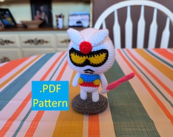 Patrón PDF para Gundam RX-78-2 Yurugun Crochet Amigurumi
