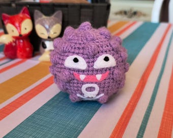 Patrón PDF Para Koffing Crochet Amigurumi Pokemon