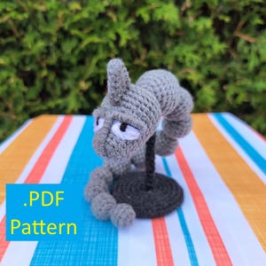 Padrão PDF para Pokémon Onix Crochet Amigurumi