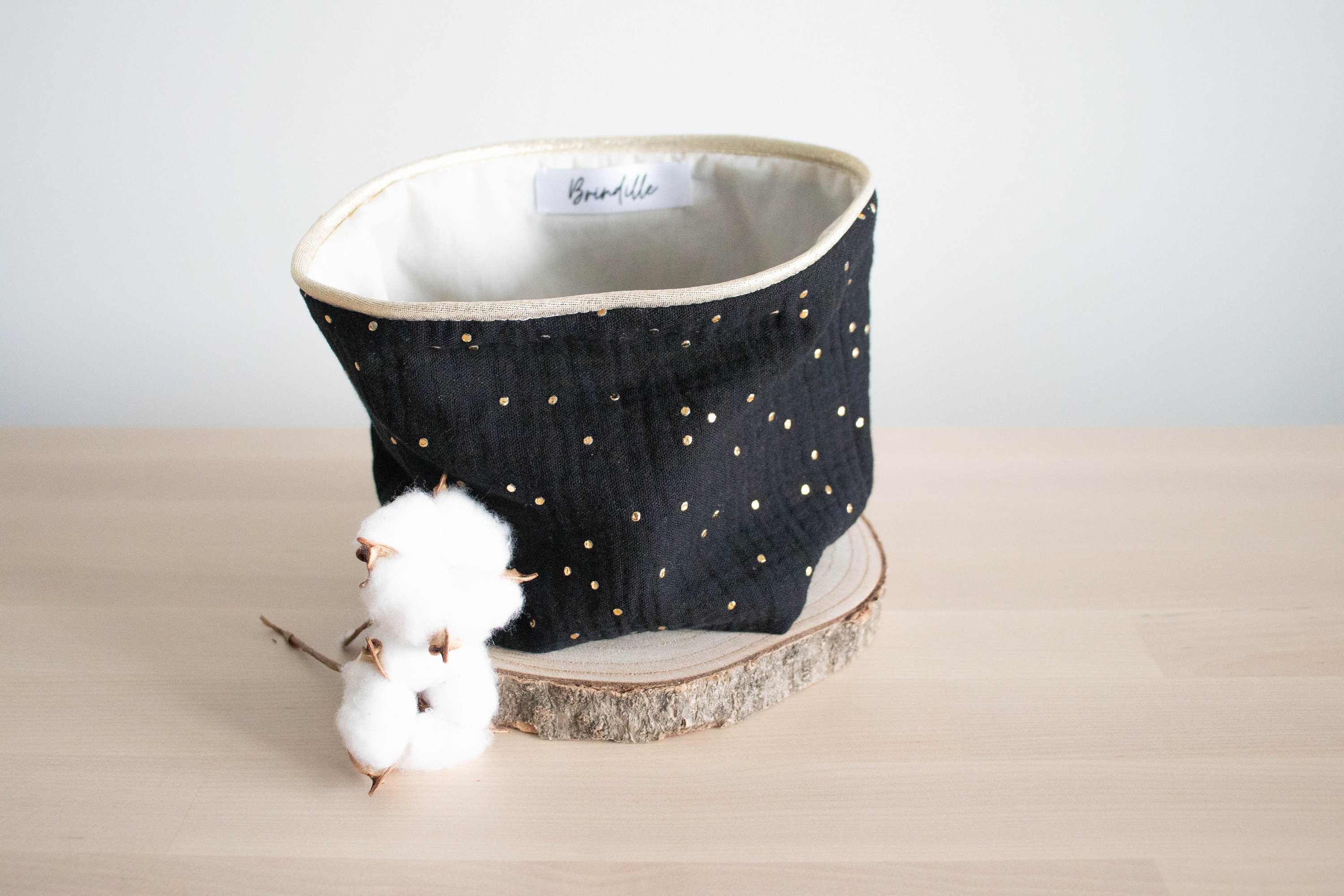 Panière Double Gaze - Noir