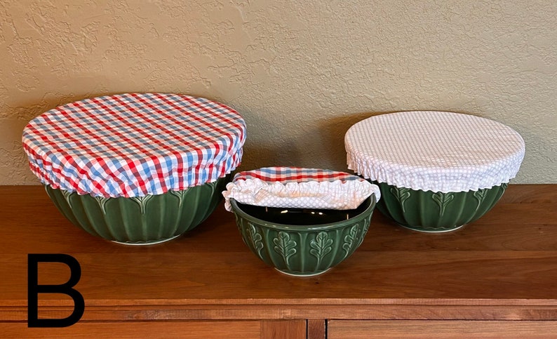 NimpbroHandmade Cotton Fabric Bowl Covers - Thumbnail 4