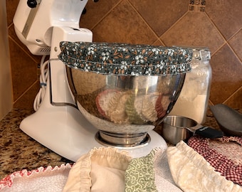 Reversible Cotton Mixing Bowl Cover: Washable Zero Waste Bread Baking
