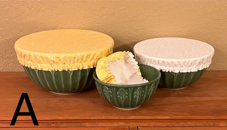 NimpbroHandmade Cotton Fabric Bowl Covers - Thumbnail 5