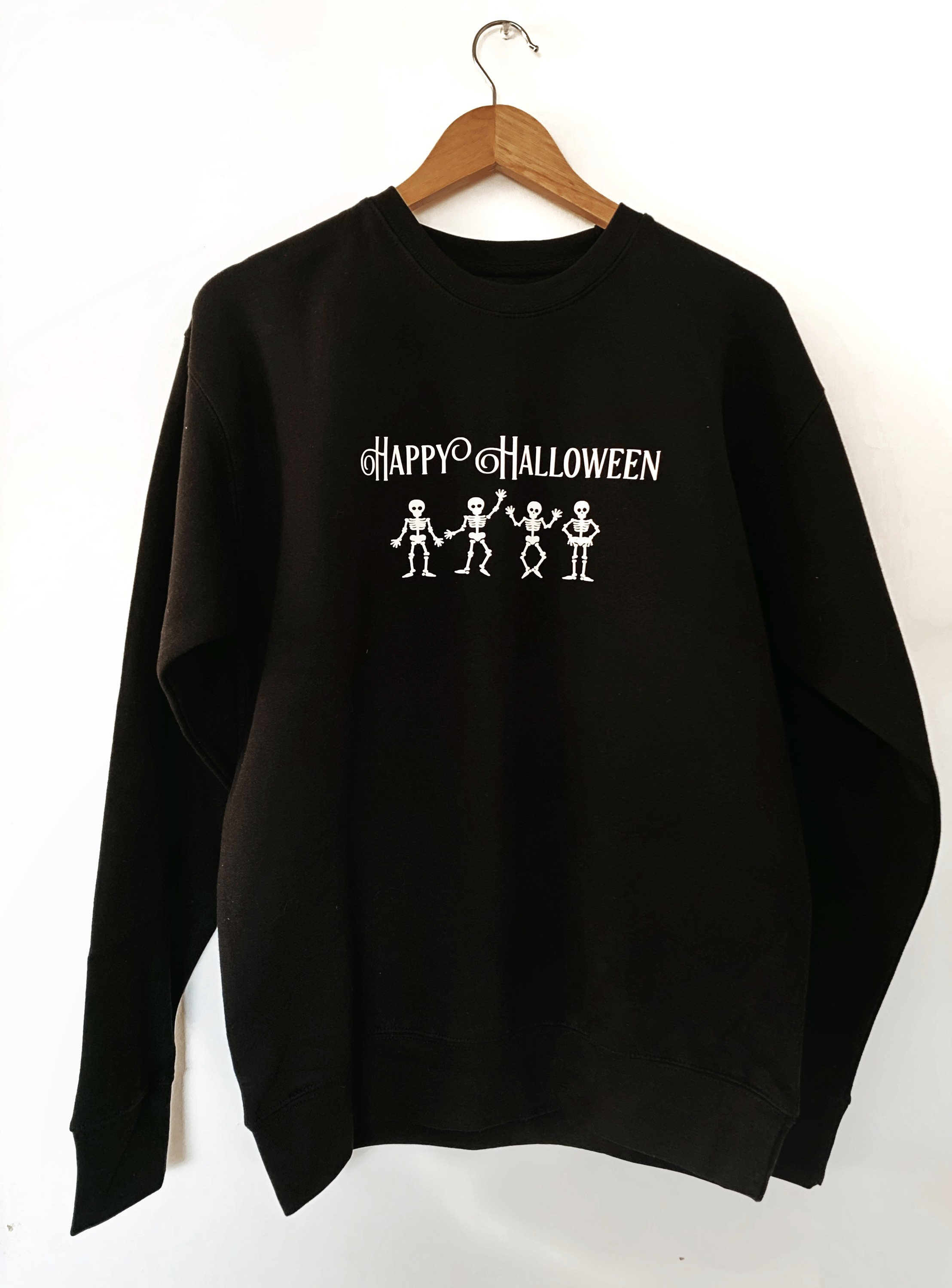 Halloween Sweatshirt Happy Halloween Unisex Sweatshirt - Etsy