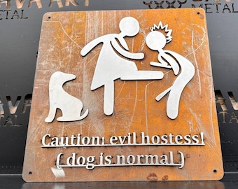Custom COR-TEN Steel House Sign, Corten "weathering steel" House Sign, Rusty House, business sign/plaque