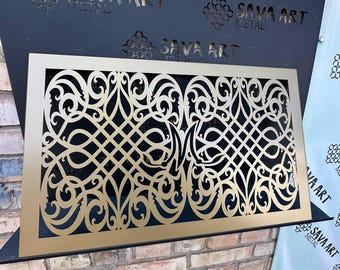 Handcrafted Metal Flat Air Diffusers - Customizable Home Accents - Personalized Metal Flat Air Passage Grates