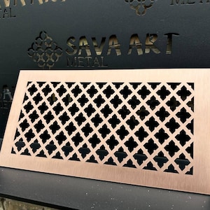 ANY SIZE and DESIGN Solid Copper Vent Covers \ Grilles \ Screens \ Grates | 100% Design and Size Customisation