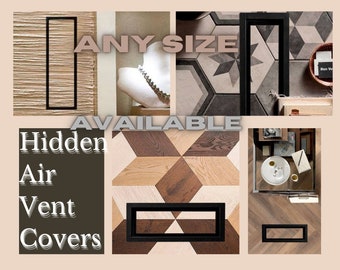 Invisible / Hidden air Vent covers, Bathroom / Floor / Ceiling / Walls Air grilles, custom wall registers
