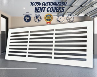 Artisan Bespoke Metal Air Passage Grilles - Custom Metal HVAC Screens - Tailored Vent Covers - Personalized Rear Flange HVAC Diffusers