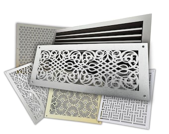 UNLIMITED CUSTOMISATION - Tailored Metal Air Flow Panels - Personalized Flat Metal HVAC Registers - Unique Metal Air Diffusers