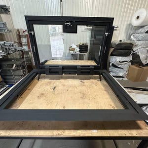 Custom Glass Door Floor Hatch - Handcrafted Access Panel - Custom-Made for Your Home or Office