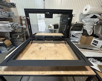 Custom Glass Door Floor Hatch - Handcrafted Access Panel - Custom-Made for Your Home or Office