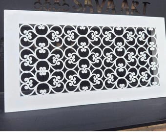 Unique Metal Framed Air Vent Covers - Handcrafted Metal Air Diffusers with Rear Flange - Custom Metal Framed HVAC Registers
