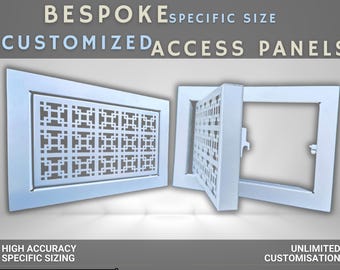 ANY SIZE | Bespoke Decorative metal access panels | Totally customizable | Any pattern, shape & size available