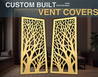 You Design it - We Build it. Tailored 18-Gauge Cabinet Screens - Personalized Flat Metal Vent Covers