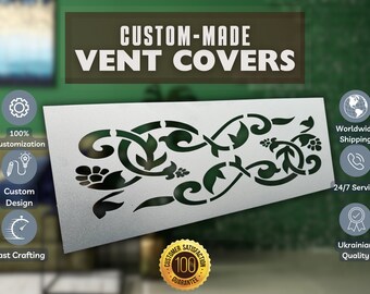 Unique Metal Framed Air Vent Screens - Raer Mounting Custom Artistry - Personalized Metal Framed Air Passage Grilles